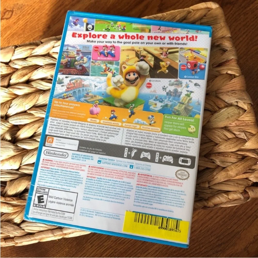 Super Mario 3D World Video Game for Wii U